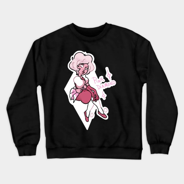 Pink Diamond Crewneck Sweatshirt by InfiniteArtist